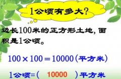 一公頃等于多少平方千米？一平方千米等于幾公頃及一公頃等