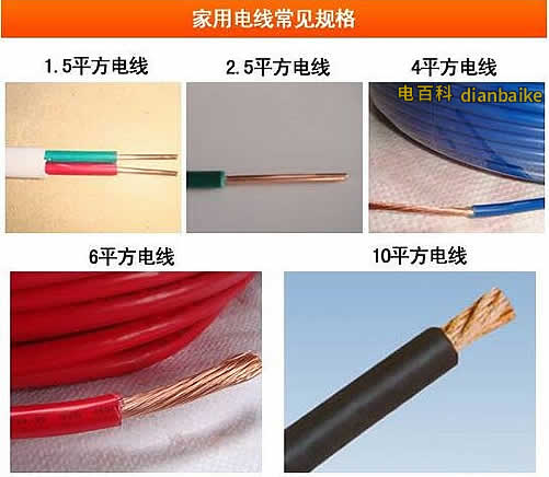 家用常見電線規(guī)格圖片