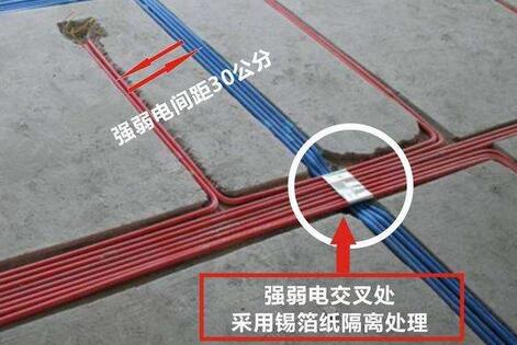 強(qiáng)電弱電布線距離