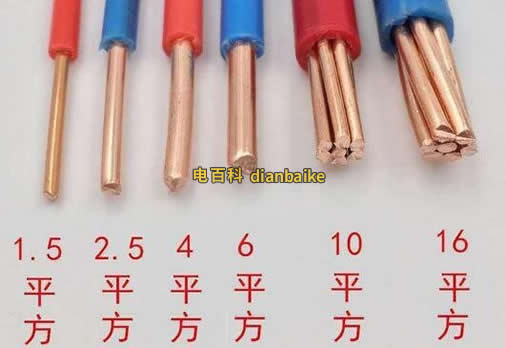 電線單位2.5,4,6平方區別、家裝什么情況使用6平方2.5平方和4平方？