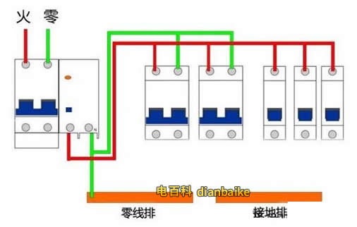 漏電保護器工作原理接線圖