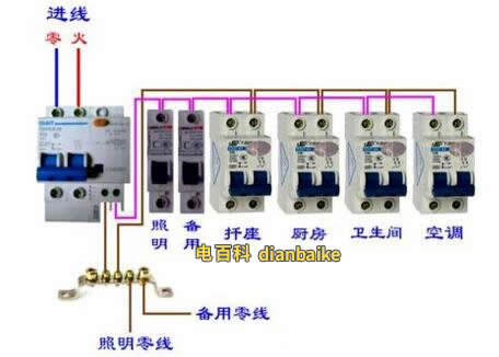 漏電保護器接線圖
