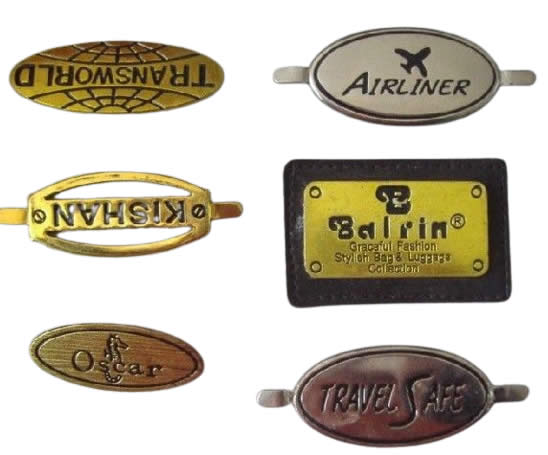 不銹鋼標牌帶腳插腳箱包服飾銘牌標牌制作